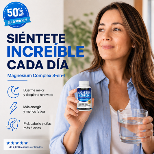 Magnesio Glow8™   "Renovada, por dentro y por fuera."