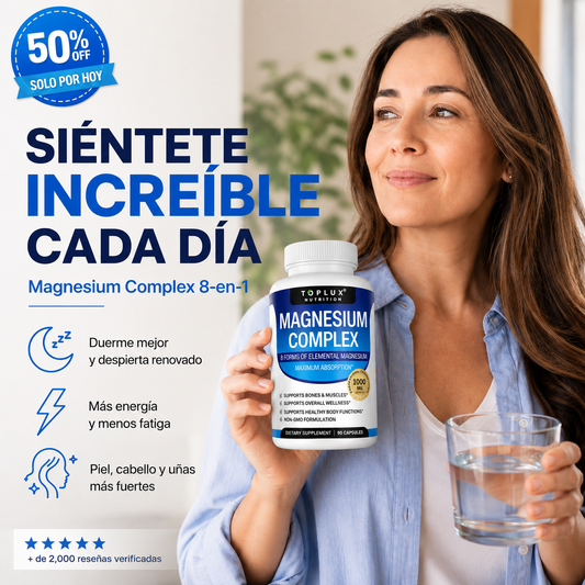 Magnesio Glow8™   "Renovada, por dentro y por fuera."
